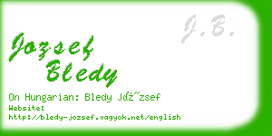 jozsef bledy business card